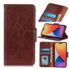 For iPhone 14 Pro Nappa Texture Leather Case(Brown) - 1