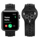 Woven Watch Strap For Apple Watch Ultra 49mm / Series 8&7 45mm / SE 2&6&SE&5&4 44mm / 3&2&1 42mm(Black) - 1