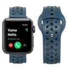 Woven Watch Strap For Apple Watch Series 8&7 41mm / SE 2&6&SE&5&4 40mm / 3&2&1 38mm(Blue) - 1