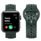 Woven Watch Strap For Apple Watch Series 8&7 41mm / SE 2&6&SE&5&4 40mm / 3&2&1 38mm(Green) - 1