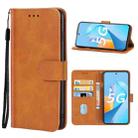 For Huawei Nzone S7 Pro 5G Leather Phone Case(Brown) - 1