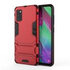 Galaxy A41 Shockproof PC + TPU Protective Case with Invisible Holder(Red) - 1