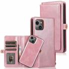 For iPhone 14 Pro Max Strong Magnetic Detachable Leather Case (Rose Gold) - 1