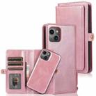 For iPhone 14 Pro Strong Magnetic Detachable Leather Case(Rose Gold) - 1