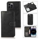 For iPhone 14 Pro Max 2 in 1 Detachable Leather Case (Black) - 1