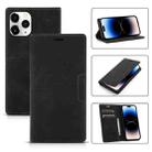 For iPhone 14 Pro Magnetic Leather Phone Case(Black) - 1