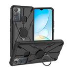 For Infinix Hot 12i Armor Bear Shockproof PC + TPU Phone Case with Ring(Black) - 1