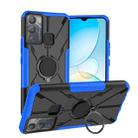 For Infinix Hot 12i Armor Bear Shockproof PC + TPU Phone Case with Ring(Blue) - 1