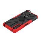 For Sony Xperia 10 IV Armor Bear Shockproof PC + TPU Phone Case with Ring(Red) - 4