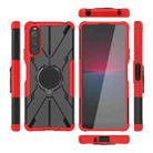For Sony Xperia 10 IV Armor Bear Shockproof PC + TPU Phone Case with Ring(Red) - 6