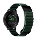For Samsung Galaxy Watch3 41mm 20mm Magnetic Buckle Leather Watch Band(Green) - 1