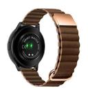 For Samsung Galaxy Watch3 41mm 22mm Magnetic Buckle Leather Watch Band(Brown) - 1