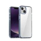 For iPhone 14 Plus iPAKY Aurora Series Shockproof PC + TPU Protective Phone Case (Transparent Blue) - 1