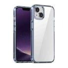 For iPhone 14 iPAKY Aurora Series Shockproof PC + TPU Protective Phone Case (Transparent Blue) - 1