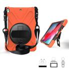 For iPad Pro 10.5 360 Degree Rotation Silicone Protective Cover with Holder & Hand Strap & Long Strap & Pencil Slot(Orange) - 1