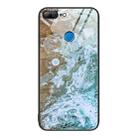 For Honor 9 Lite Marble Pattern Glass Protective Phone Case(Beach) - 1