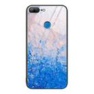 For Honor 9 Lite Marble Pattern Glass Protective Phone Case(Ocean Waves) - 1