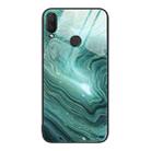 For Huawei Nova 3i Marble Pattern Glass Protective Phone Case(Water Waves) - 1