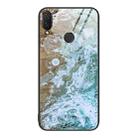 For Huawei Nova 3i Marble Pattern Glass Protective Phone Case(Beach) - 1