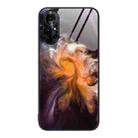 For Huawei Nova 8 Pro Marble Pattern Glass Protective Phone Case(Typhoon) - 1