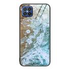 For Huawei Nova 8 SE Marble Pattern Glass Protective Phone Case(Beach) - 1