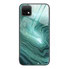 For Huawei Enjoy 20 5G Marble Pattern Glass Protective Phone Case(Water Waves) - 1
