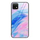 For Huawei Enjoy 20 5G Marble Pattern Glass Protective Phone Case(Pink) - 1