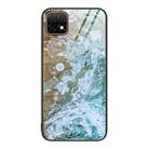 For Huawei Enjoy 20 5G Marble Pattern Glass Protective Phone Case(Beach) - 1