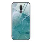 For Huawei Maimang 6 Marble Pattern Glass Protective Phone Case(Green Ocean) - 1