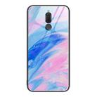 For Huawei Maimang 6 Marble Pattern Glass Protective Phone Case(Pink) - 1