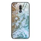 For Huawei Maimang 6 Marble Pattern Glass Protective Phone Case(Beach) - 1