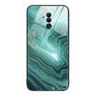 For Huawei Maimang 7 Marble Pattern Glass Protective Phone Case(Water Waves) - 1