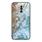 For Huawei Maimang 7 Marble Pattern Glass Protective Phone Case(Beach) - 1