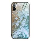 For Honor 20 Pro Marble Pattern Glass Protective Phone Case(Beach) - 1