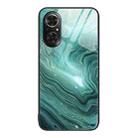 For Honor 50 SE Marble Pattern Glass Protective Phone Case(Water Waves) - 1