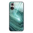 For Honor 50 Marble Pattern Glass Protective Phone Case(Water Waves) - 1