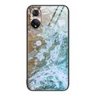 For Honor 50 Marble Pattern Glass Protective Phone Case(Beach) - 1