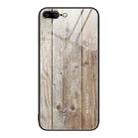 Wood Grain Glass Protective Case For iPhone 7 Plus(Grey) - 1