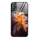 For Realme 7 Marble Pattern Glass Protective Phone Case(Typhoon) - 1