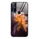 For vivo V15 Marble Pattern Glass Protective Phone Case(Typhoon) - 1