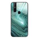 For vivo V15 Marble Pattern Glass Protective Phone Case(Water Waves) - 1