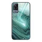For vivo S9e Marble Pattern Glass Protective Phone Case(Water Waves) - 1