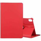 For Honor Pad 8 360 Degree Rotation Litchi Texture Flip Leather Tablet Case(Red) - 1