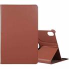 For Honor Pad 8 360 Degree Rotation Litchi Texture Flip Leather Tablet Case(Brown) - 1