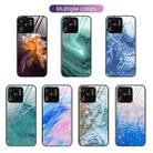 For Xiaomi Redmi 10C Marble Pattern Glass Protective Phone Case(Water Waves) - 2