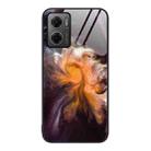 For Xiaomi Redmi Note 11E Marble Pattern Glass Protective Phone Case(Typhoon) - 1