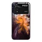 For Xiaomi Poco M4 Pro Marble Pattern Glass Protective Phone Case(Typhoon) - 1