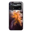 For Xiaomi Poco X4 Pro 5G Marble Pattern Glass Protective Phone Case(Typhoon) - 1