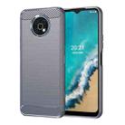 For Nokia G50 Brushed Texture Carbon Fiber TPU Phone Case(Grey) - 1