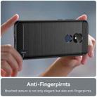 For Nokia C21 Brushed Texture Carbon Fiber TPU Phone Case(Black) - 5